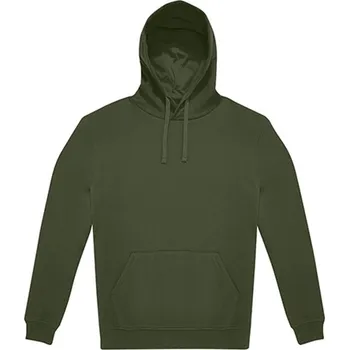 Pánská mikina B&amp;C Hoodie Unisex mikina s kapucí WG005 Urban Khaki XXL