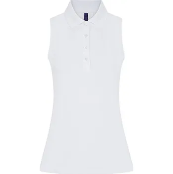Henbury Dámské triko bez rukávů H477 White 3XL
