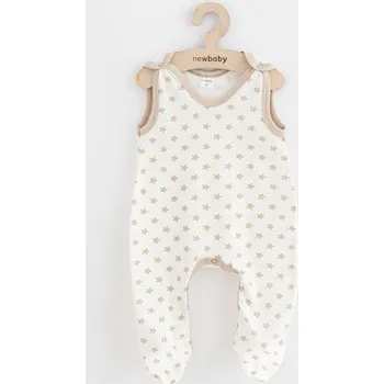 Kojenecké oblečení New baby NEW BABY Kojenecké dupačky Classic II hvězdy béžové vel. 80