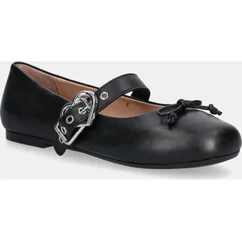 Dámské baleríny Kožené baleríny Love Moschino černá barva, JA11091G1NIE000A 99X, EUR 38