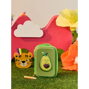 Penál Sinsay - Pouzdro na tužky s&nbsp;výbavou - zelená - 412FV-77X - 412FV-77X-ONE