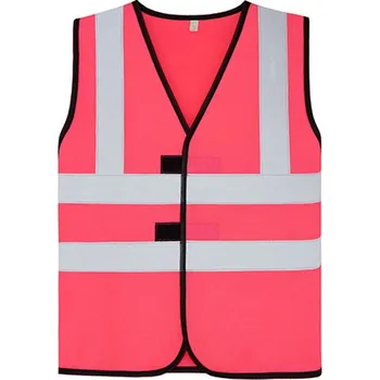 Dívčí vesta Korntex Esbjerg Dětská bezpečnostní vesta KX127K Neon Pink XXS
