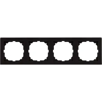 vypínač Rámeček čtyřnásobný černý
