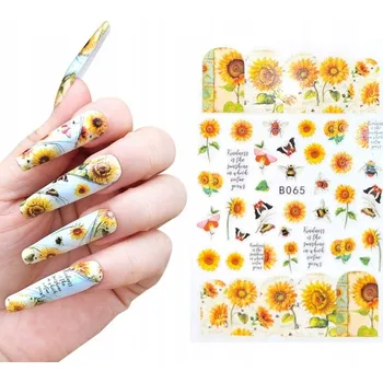 samolepka Samolepky na nehty, vzory SLUNEČNICE