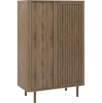 Komoda Marckeric Hnědá komoda Salma 86 x 40 cm s dřevěným dekorem