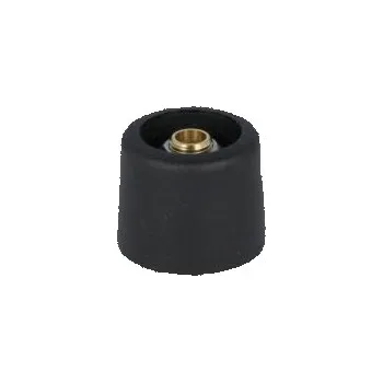 Knoflík Knoflík bez ukazatele polyamid Pr.hříd 6,35mm Ø20x16mm černá