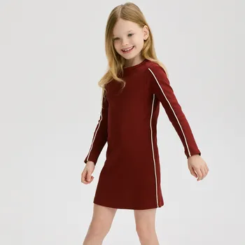 Dívčí šaty Reserved - Žerzejové šaty - hnědá - 603BF-83X - 603BF-83X-146