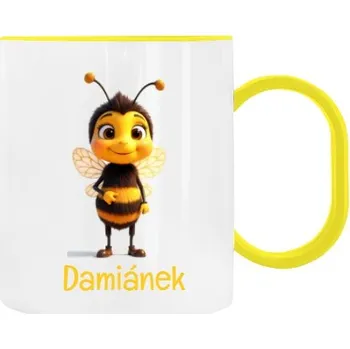 Dětský hrnek plastový s potiskem Čmeláček se jménem