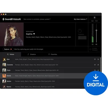 Hudební software Sonarworks SoundID VoiceAI Small Token Pack - 72 000 Tokens (Digitální produkt)