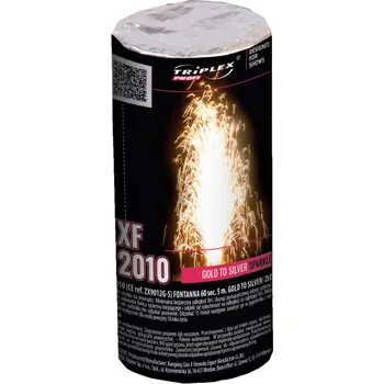 Zábavní pyrotechnika Triplex Fontána 5m/60s Gold to Silver - fontána 5m/60s XF2010