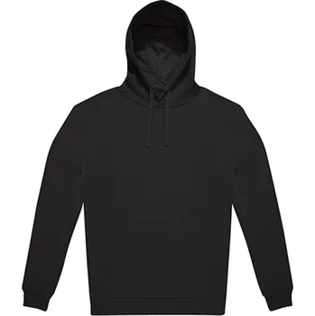 Pánská mikina B&amp;C Hoodie Unisex mikina s kapucí WG008 Black 3XL
