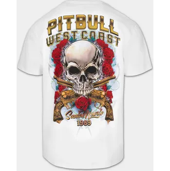 Pánská móda PitBull West Coast Triko SANTA MUERTE - bílé - PWC_PTSANTAMUERTE_WHT Velikosti: M