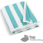 Froté plážová osuška 100x150 Proužek tyrkysový