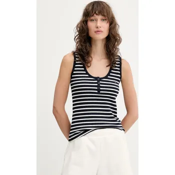 Top Tommy Jeans šedá barva, DW0DW20898 59X, vel. S