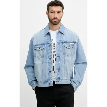 Pánská větrovka Bunda Calvin Klein Jeans LV04RB794G modrá 05J, vel. XS