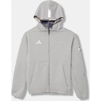 Chlapecká mikina Dětská mikina adidas Performance MERCEDES JW8513 šedá 90X, vel. 128