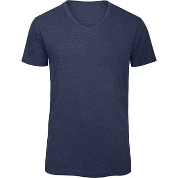 Pánské tričko B&amp;C Pánské tričko TM057 Heather Navy XL