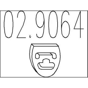 Tlumič výfuku MTS Zarážka tlumiče výfuku MTS 02.9064