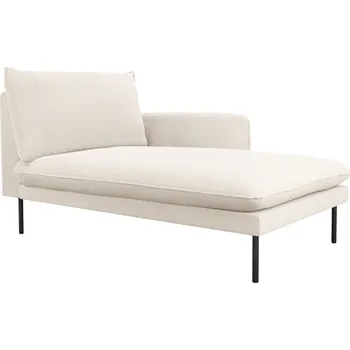 Otoman Cosmopolitan Design Béžová bouclé lenoška Vienna 170 cm, pravá