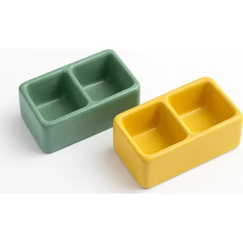 Pro hlodavce Miska pro králíky a drůbež - betonová 2dílná malá