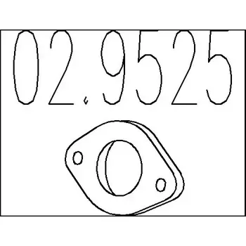 Těsnění výfuku MTS Těsnění výfukové trubky MTS 02.9525