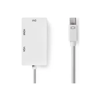 Video kabel Mini DisplayPort kabel | DisplayPort 1.2 | Mini DisplayPort Zástrčka | DVI-D 24+1 Zásuvka / VGA Zásuvka / Vstup HDMI ™ | 21.6 Gbps