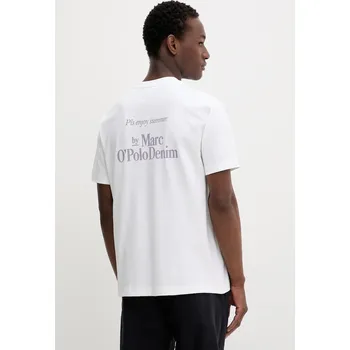 Bavlněné tričko Marc O'Polo 5000006584 béžová 01X, vel. XL