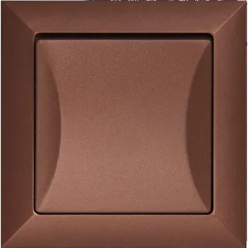 Stavebniny Střídavý přepínač Opál kompletní vypínač - měď