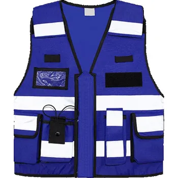 Korntex Bonn Reflexní vesta pro speciální jednotky KX040 Royal Blue M/XL