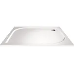 Mereo Sprchová vanička, obdélník, 90x80x3 cm, litý mramor, bílá, bez nožiček, CV74M