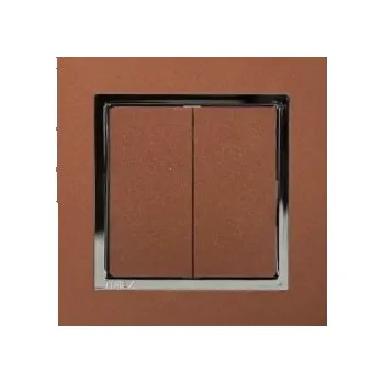 vypínač Žaluziový vypínač Magic vratný rámeček - měděná chrom