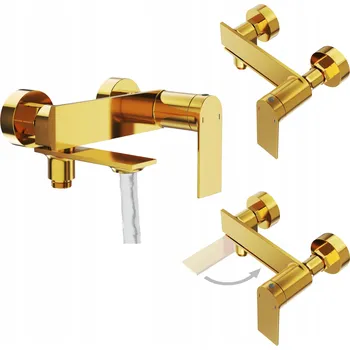 Vodovodní baterie Nástěnná vanová baterie Granitan Cabo zlatá
