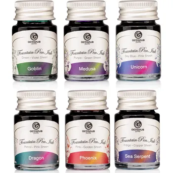 Octopus sada inkoustů s odleskem 6 x 10 ml
