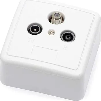 Elektrická zásuvka Zásuvka anténní účastnická průběžná EMP Centauri TSR-P10-DC-SET