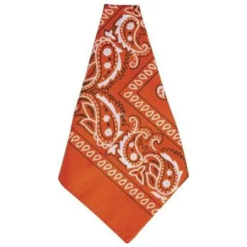 Karnevalový doplněk Šátek kovbojský - Western - oranžový - 1 ks