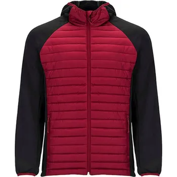 Roly Minsk Pánská softshellová bunda CQ1120 Red 60-Black 02 XL