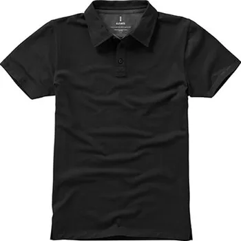 Pánská košile Elevate Markham Pánská polokošile EL38084 Black-Anthracite -Solid S