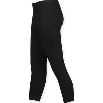 Dámské legíny Sf Dámské 3/4 bavlněné legíny SK068 Black XL