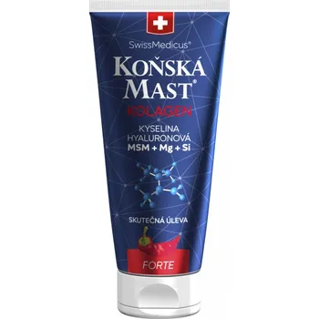 Masážní přípravek Koňská mast s kolagenem forte hřej.200ml