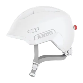 Cyklistická přilba ABUS dětská helma Smiley 3.0 ACE LED bílá M (50-55)