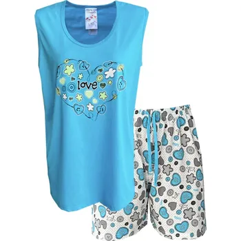 Dámské pyžamo n-feel Dámské pyžamo šortkové vlomolla Barva: Růžová, Velikost: XXL