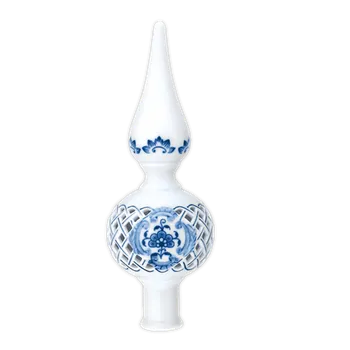 Vánoční dekorace Cibulák Vánoční špička prolamovaná 22x7,5cm 140g Originál Český porcelán Dubí