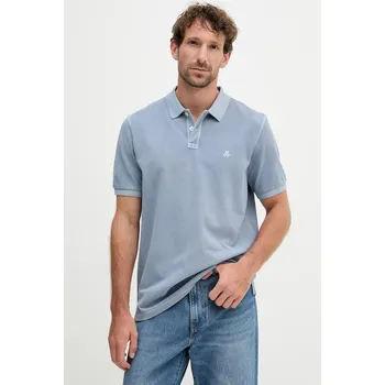 Pánské tričko Bavlněné polo tričko Marc O'Polo pánské, modrá barva, 526226653000 95X, vel. S