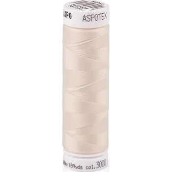 Nit Polyesterové elastické nitě návin 100 m Aspotex 120 Amann Varianta: 3000 krémová, Balení: 5 ks