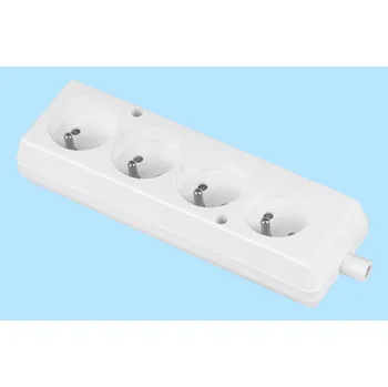 Elektrická zásuvka Zásuvka čtyřnásobná bílá