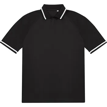 Pánské tričko B&amp;C Unisex funkční polo triko PG001 Black-Dark Grey (Solid) M