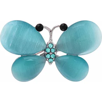 Brož Brož motýl tyrkysový 2043-1