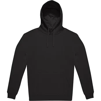 Pánská mikina B&amp;C Hoodie Unisex mikina s kapucí WG005 Black 4XL