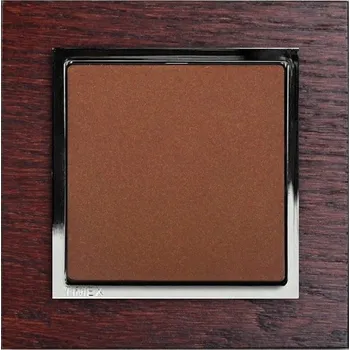 Stavebniny Jednopólový vypínač - dřevo rámeček - mahagon