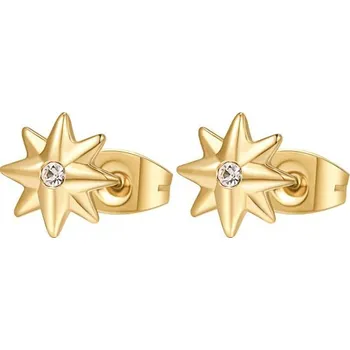 Šperk Brosway Pozlacené náušnice Hvězdičky s krystaly Chakra BHKE046 + 2 měsíce na vrácení zboží